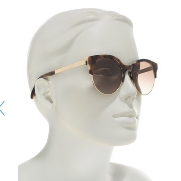 New Kate spade kaileen 52mm clubmaster brown sunglasses - Picture 2 of 8